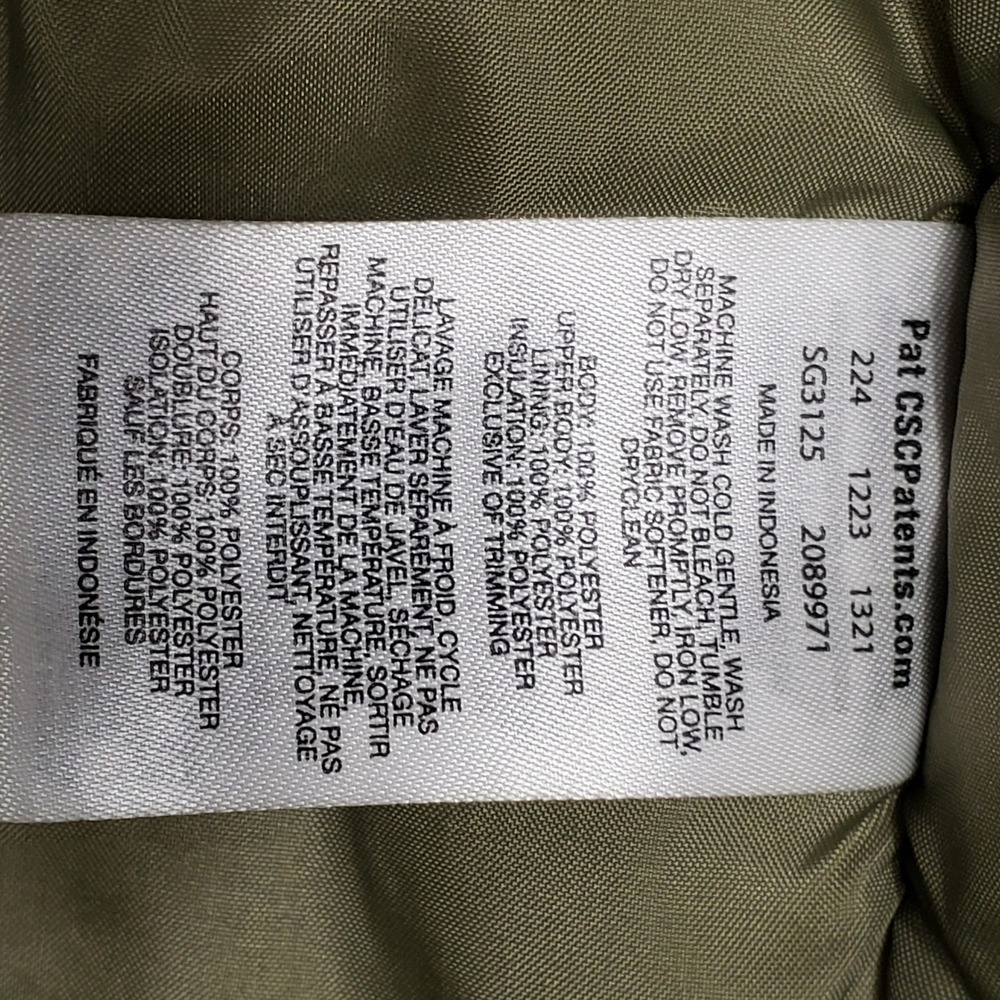Columbia Girls M 10/12‎ Sage Green Omni-Heat Parka Gorpcore Winter Jacket Hooded - Picture 10 of 10